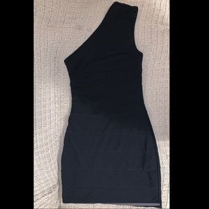 Express Black One Shoulder Sheath Dress - XS 🖤